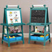 Double-Sided Art Easel with Paper Roll - Little and Giant Explorers Costway