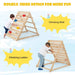 Double Sided Triangle Climber with Climbing Rocks - Little and Giant Explorers Costway