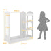 Kids Dress-Up Wardrobe - White | Mirror, Hanger and Storage Shelves COSTWAY - Little and Giant Explorers Costway