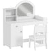 Kids Dressing Table and Chair Set – White | Dual-Colour LED Mirror and Storage AIYAPLAY - Little and Giant Explorers AIYAPLAY