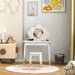 Kids Dressing Table Cloud Design with Mirror and Stool - Little and Giant Explorers AIYAPLAY