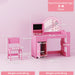 Kids Dressing Table Set – Pink | Two-Colour LED Mirror - Table and Chair AIYAPLAY - Little and Giant Explorers AIYAPLAY