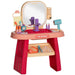 Kids Dressing Table with Mirror, LED Lights and Accessories - Little and Giant Explorers AIYAPLAY