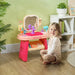 Kids Dressing Table with Mirror, LED Lights and Accessories - Little and Giant Explorers AIYAPLAY