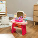 Kids Dressing Table with Mirror, LED Lights and Accessories - Little and Giant Explorers AIYAPLAY