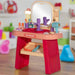 Kids Dressing Table with Mirror, LED Lights and Accessories - Little and Giant Explorers AIYAPLAY