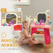 Kids Dressing Table with Mirror, LED Lights and Accessories - Little and Giant Explorers AIYAPLAY