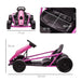 Drift Ride-On Racing Go Kart with 2 Speeds 24V in Pink - Little and Giant Explorers HOMCOM