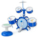 Kids Drum Set – Blue 5-Drum Jazz Kit with Stool | Educational Musical Toy for Ages 3+ COSTWAY - Little and Giant Explorers Costway