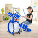 Kids Drum Set – Blue 5-Drum Jazz Kit with Stool | Educational Musical Toy for Ages 3+ COSTWAY - Little and Giant Explorers Costway