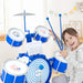 Kids Drum Set – Blue 5-Drum Jazz Kit with Stool | Educational Musical Toy for Ages 3+ COSTWAY - Little and Giant Explorers Costway