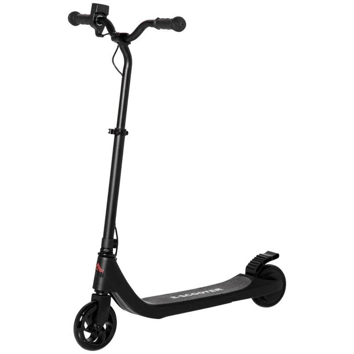 E-Scooter with Battery Display, Adjustable Height and Rear Brake in Black - Little and Giant Explorers HOMCOM