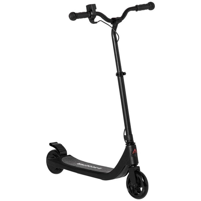 E-Scooter with Battery Display, Adjustable Height and Rear Brake in Black - Little and Giant Explorers HOMCOM