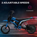 Kids Electric Dirt Bike with Twist Grip Throttle, Music, Horn and 12" Pneumatic Tyres 24V in Blue