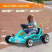 Kids Electric Go Kart with Music and Lights in Blue 6V - Little and Giant Explorers AIYAPLAY