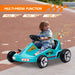 Kids Electric Go Kart with Music and Lights in Blue 6V - Little and Giant Explorers AIYAPLAY