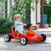 Kids Electric Go Kart with Music and Lights in Red 6V - Little and Giant Explorers AIYAPLAY