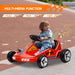 Kids Electric Go Kart with Music and Lights in Red 6V - Little and Giant Explorers AIYAPLAY