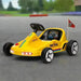 Kids Electric Go Kart with Music and Lights in Yellow 6V - Little and Giant Explorers AIYAPLAY