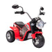 Kids Electric Motorbike 3 Wheels Ride On Toy with Realistic Sounds in Red 6V - Little and Giant Explorers HOMCOM