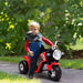 Kids Electric Motorbike 3 Wheels Ride On Toy with Realistic Sounds in Red 6V - Little and Giant Explorers HOMCOM