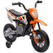 Kids Electric Motorbike with Training Wheels in Orange 12V - Little and Giant Explorers AIYAPLAY