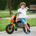 Kids Electric Motorbike with Training Wheels in Orange 12V - Little and Giant Explorers AIYAPLAY