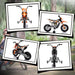 Kids Electric Motorbike with Training Wheels in Orange 12V - Little and Giant Explorers AIYAPLAY