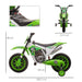 Kids Electric Motorcycle Ride On with Training Wheels 12V in Green - Little and Giant Explorers HOMCOM