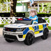 Kids Electric Police Car with Remote, Siren, Flashing Lights and USB Bluetooth 12V - Little and Giant Explorers HOMCOM