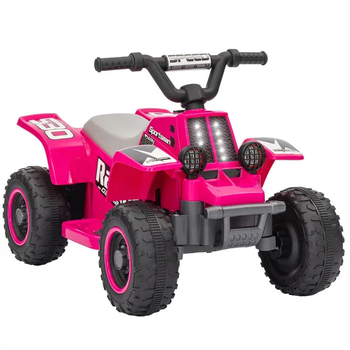 Kids Electric Quad ATV with Forward and Backward Functions in Pink 6V - Little and Giant Explorers AIYAPLAY