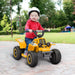 Kids Electric Quad ATV with Forward and Backward Functions in Yellow 6V - Little and Giant Explorers AIYAPLAY