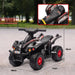 Kids Electric Quad Bike with Music and Forward Function in Black 6V - Little and Giant Explorers AIYAPLAY