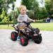 Kids Electric Quad Bike with Music and Forward Function in Black 6V - Little and Giant Explorers AIYAPLAY