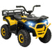 Kids Electric Ride-On ATV Quad with Storage Basket in Yellow 12V - Little and Giant Explorers AIYAPLAY