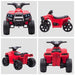 Electric Ride on ATV Toy Quad Bike with Headlights and Horn 6V in Red - Little and Giant Explorers HOMCOM