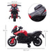 Kids Electric Ride on Motorbike with Lights, Horn and Sounds 6V in Red - Little and Giant Explorers HOMCOM