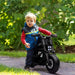 Electric Ride on Motorbike with Siren, Horn, Headlights, Music and Training Wheels 6V - Little and Giant Explorers HOMCOM