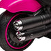 Electric Ride on Motorbike with Training Wheels and One-Button Start 6V in Pink - Little and Giant Explorers HOMCOM