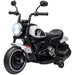 Electric Ride on Motorbike with Training Wheels and One-Button Start 6V in White - Little and Giant Explorers HOMCOM