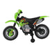 Kids Electric Ride-On Motorcycle with Headlights and Sound Effects in Green 6V - Little and Giant Explorers HOMCOM