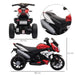 Electric Ride On Motorcycle with Lights, Music and Horn 6V in Red - Little and Giant Explorers HOMCOM