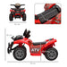 Electric Ride on Quad Bike ATV Toy with Music 6V in Red - Little and Giant Explorers HOMCOM