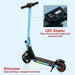 Folding Electric Scooter with LED Colourful Lights and Display in Blue - Little and Giant Explorers SPORTNOW