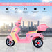 Kids Electric Ride On Scooter with Headlight and Music 6V in Pink - Little and Giant Explorers HOMCOM