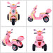 Kids Electric Ride On Scooter with Headlight and Music 6V in Pink - Little and Giant Explorers HOMCOM