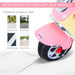 Kids Electric Ride On Scooter with Headlight and Music 6V in Pink - Little and Giant Explorers HOMCOM