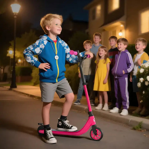 Kids Electric Scooter – Pink | 8km/h Speed, 6km Range and Adjustable Handlebar HOMCOM - Little and Giant Explorers HOMCOM