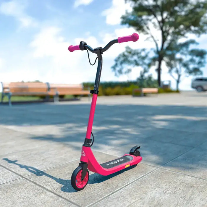 Kids Electric Scooter – Pink | 8km/h Speed, 6km Range and Adjustable Handlebar HOMCOM - Little and Giant Explorers HOMCOM