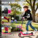 Kids Electric Scooter – Pink | 8km/h Speed, 6km Range and Adjustable Handlebar HOMCOM - Little and Giant Explorers HOMCOM